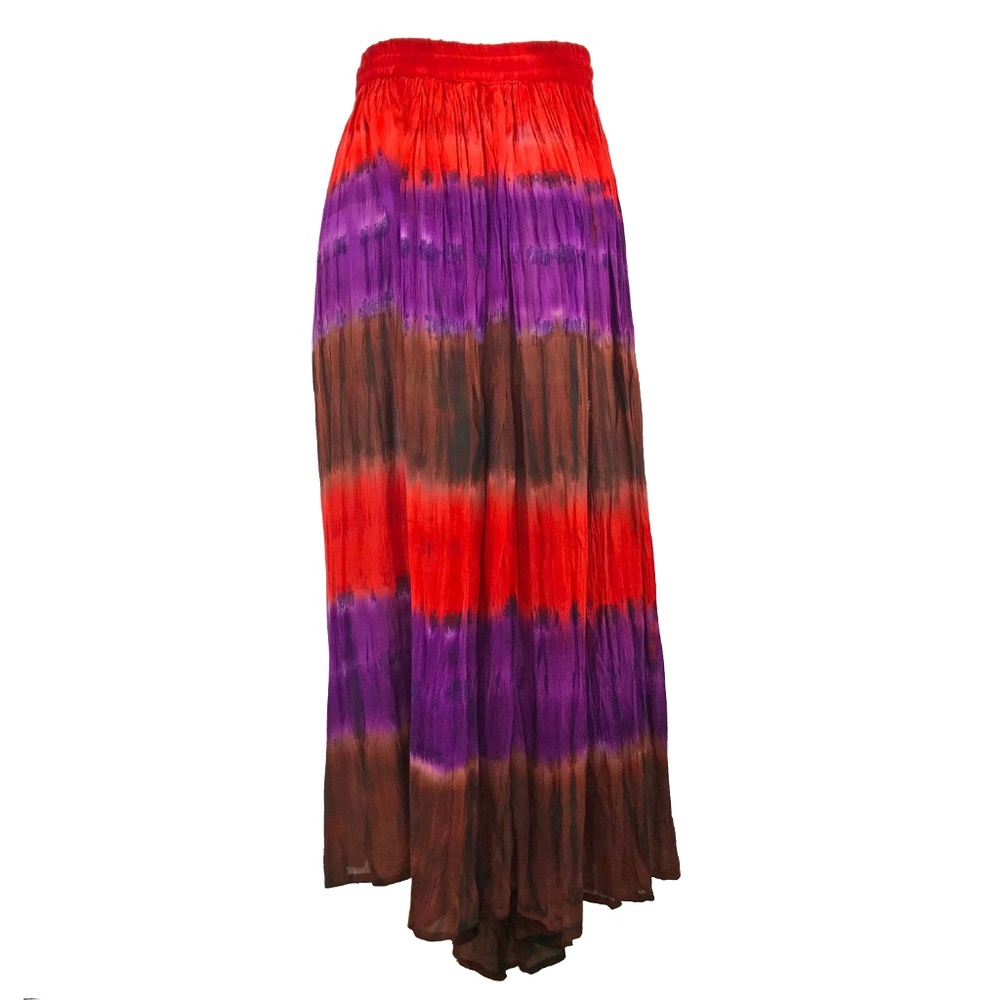 Coupe NWT Boho Tie Dye Gypsy Maxi Skirt L XL - Picture 4 of 6